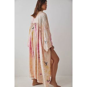 Free People Multicolor Floral Robe